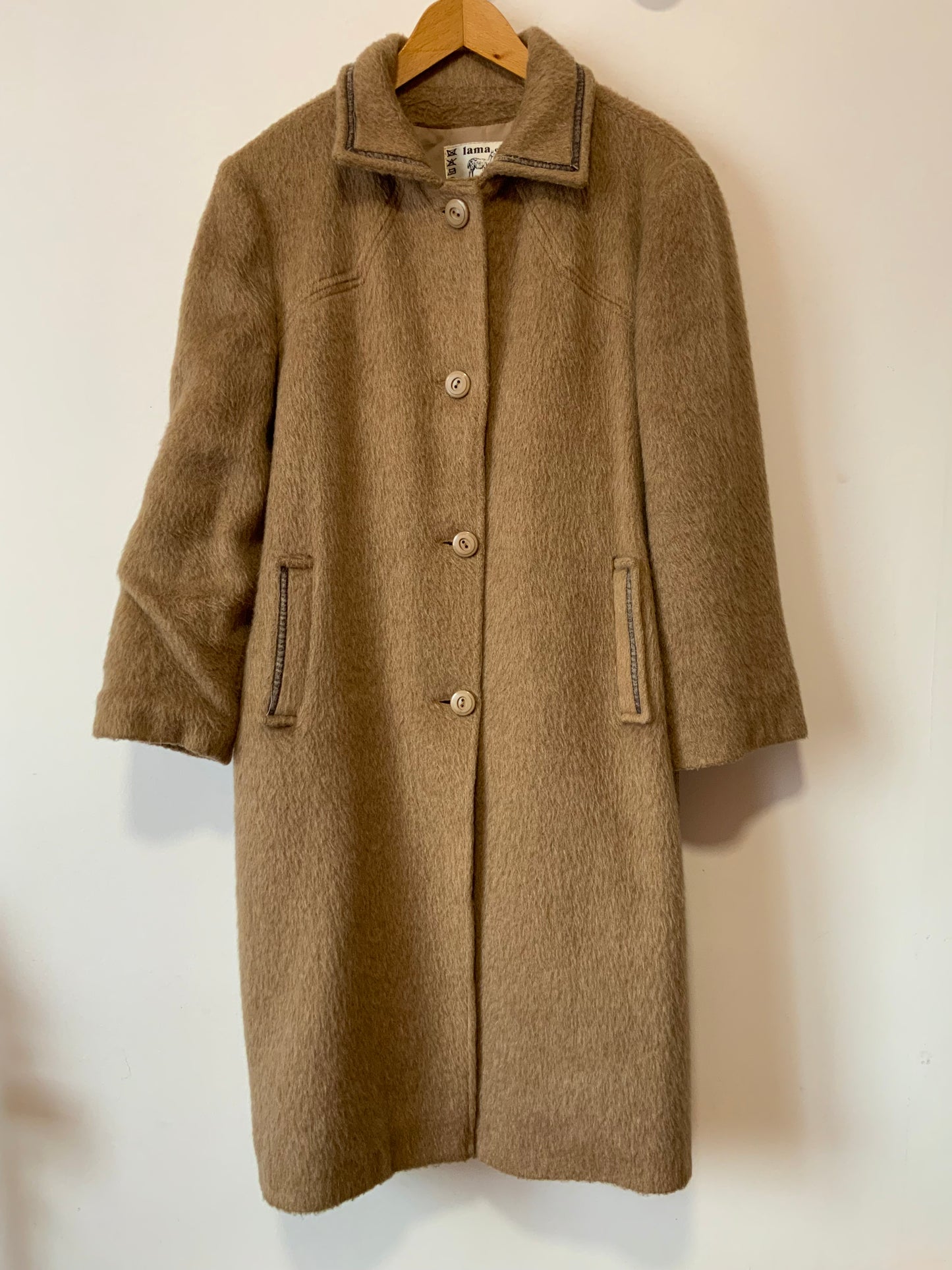 Sublime Manteau Trench en Laine de lama Haut de gamme Vintage Qualité Chic France