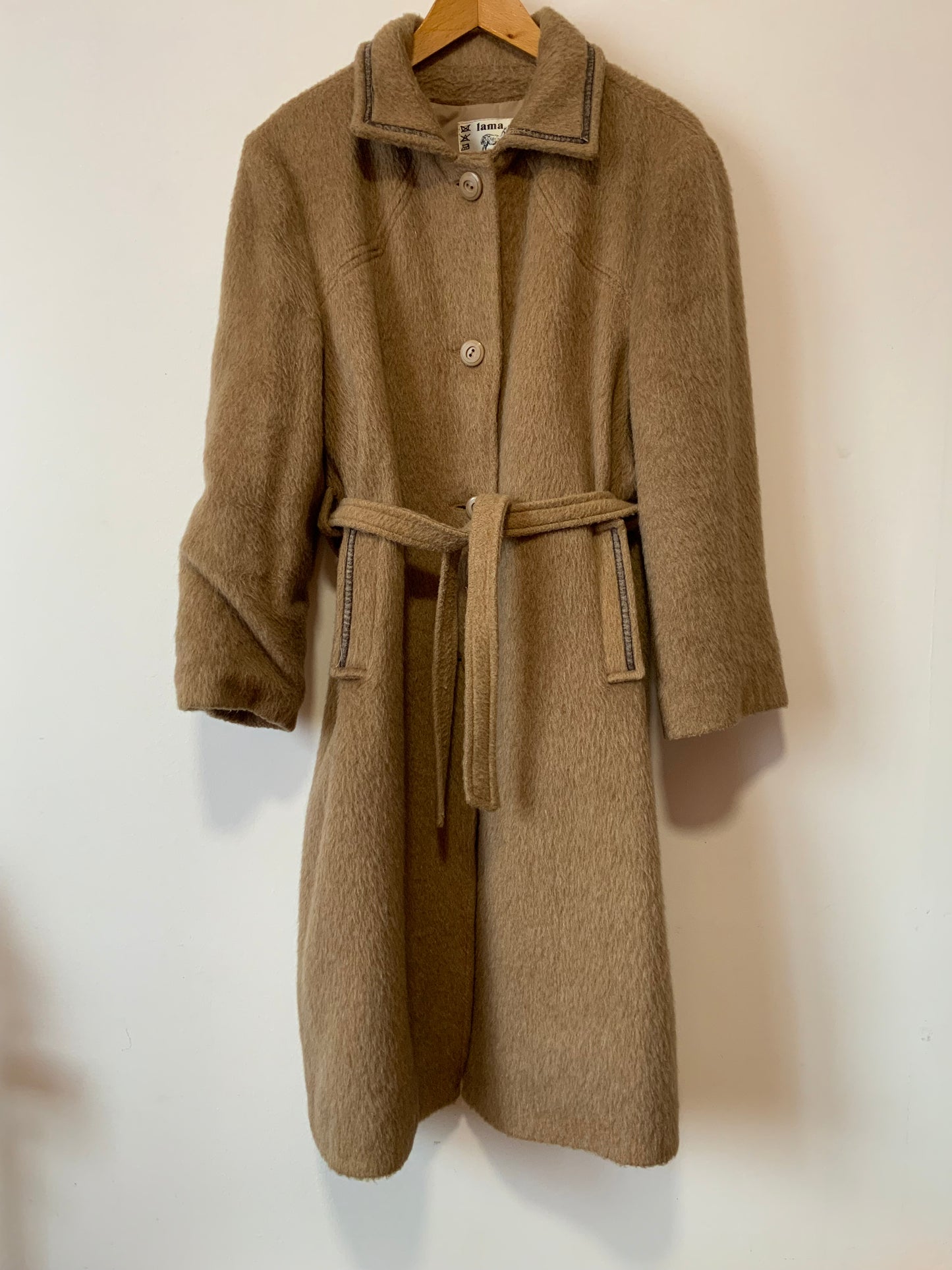Sublime Manteau Trench en Laine de lama Haut de gamme Vintage Qualité Chic France