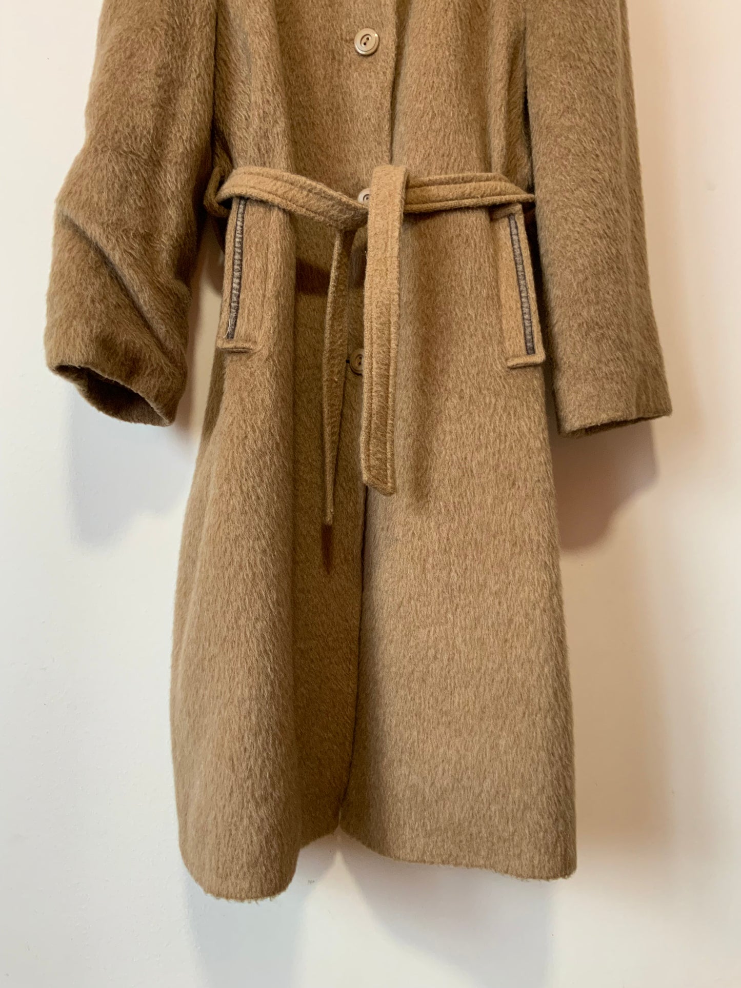 Sublime Manteau Trench en Laine de lama Haut de gamme Vintage Qualité Chic France