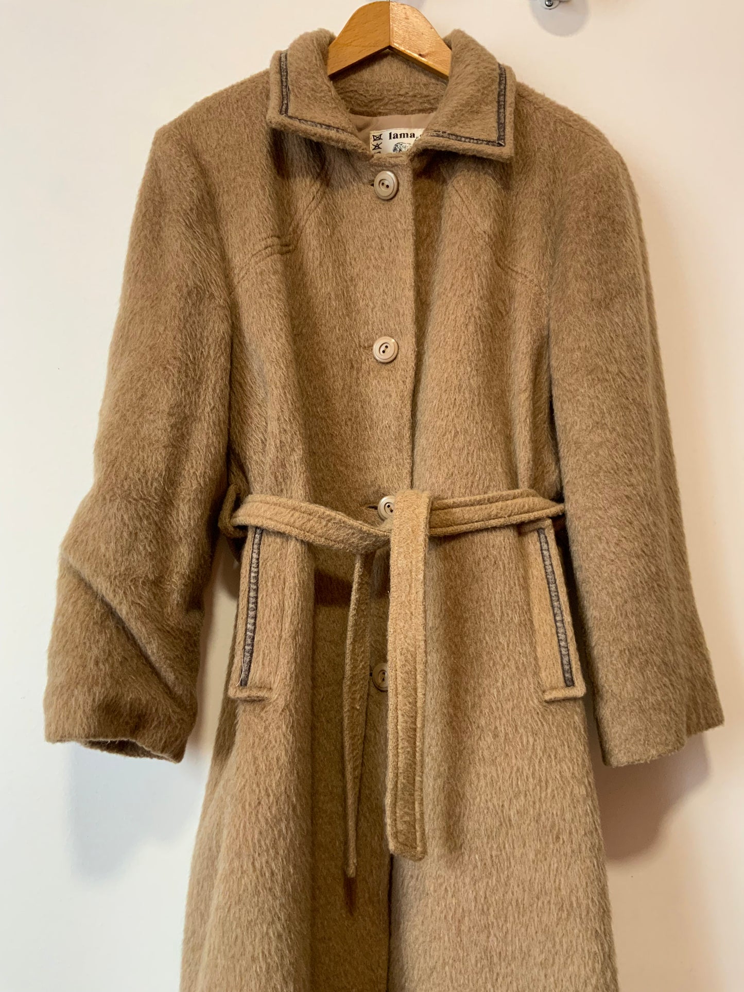 Sublime Manteau Trench en Laine de lama Haut de gamme Vintage Qualité Chic France