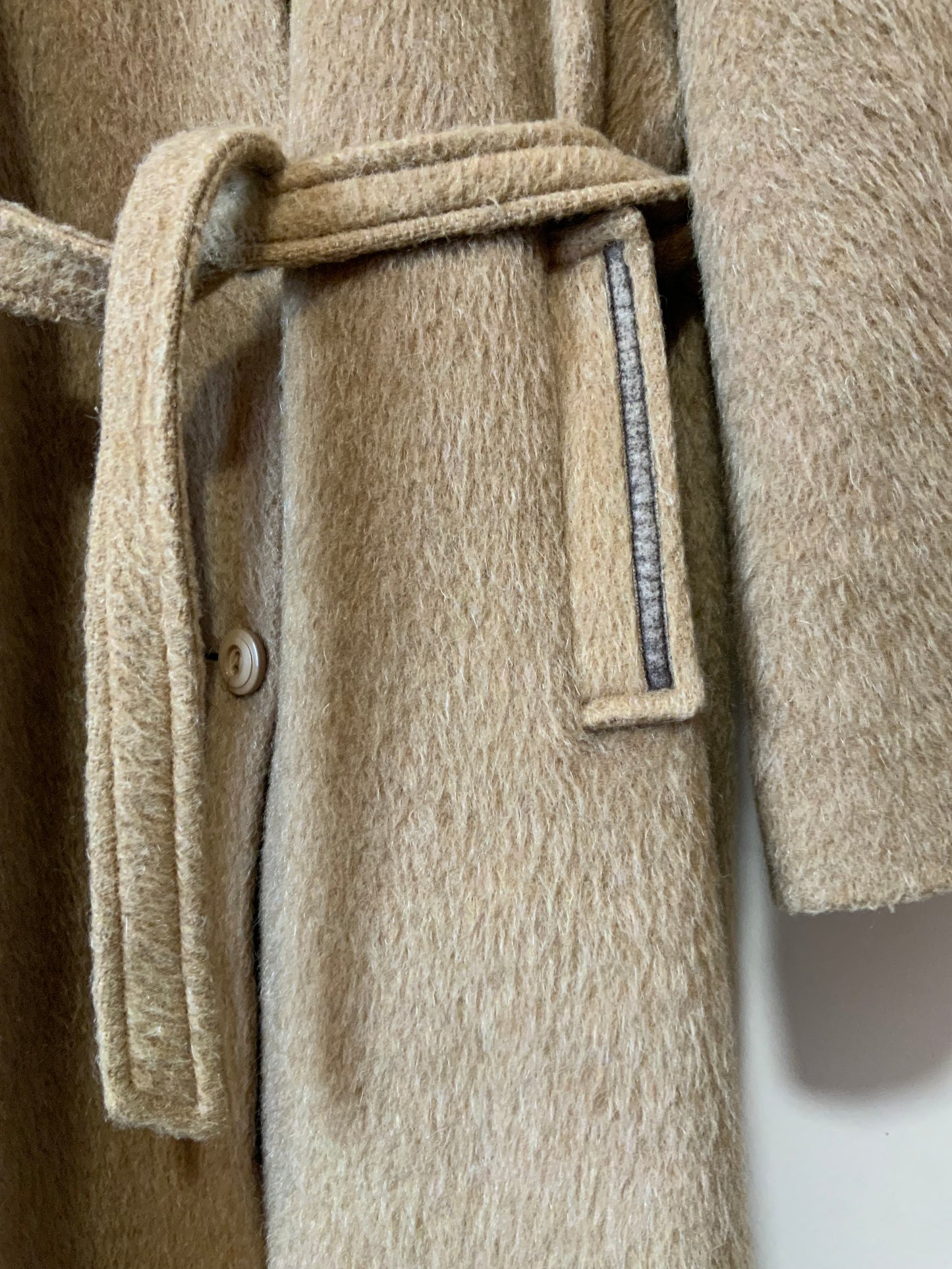 Sublime Manteau Trench en Laine de lama Haut de gamme Vintage Qualité Chic France