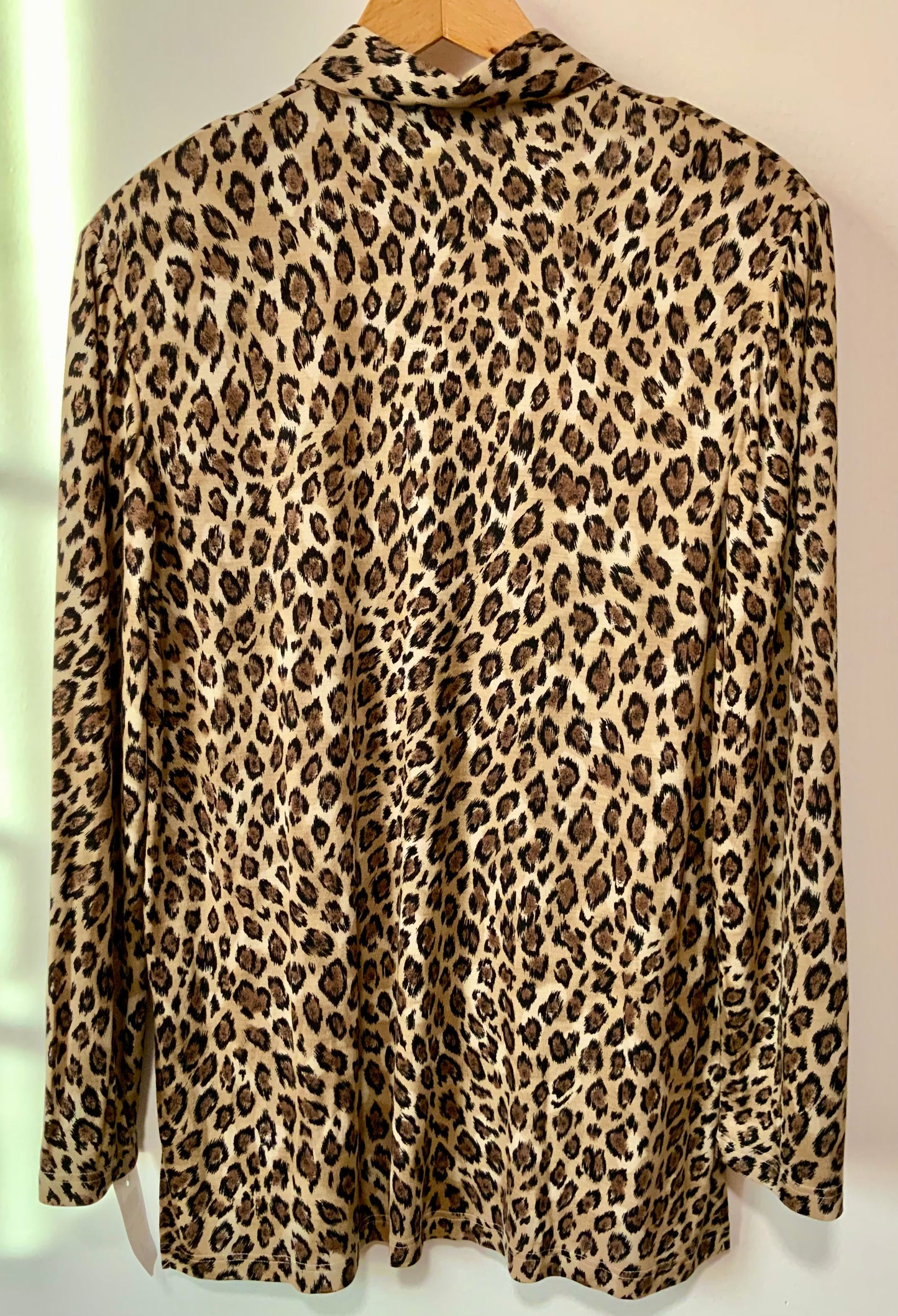 Top Blouse léopard Vintage Neuf Deadstock Viscose