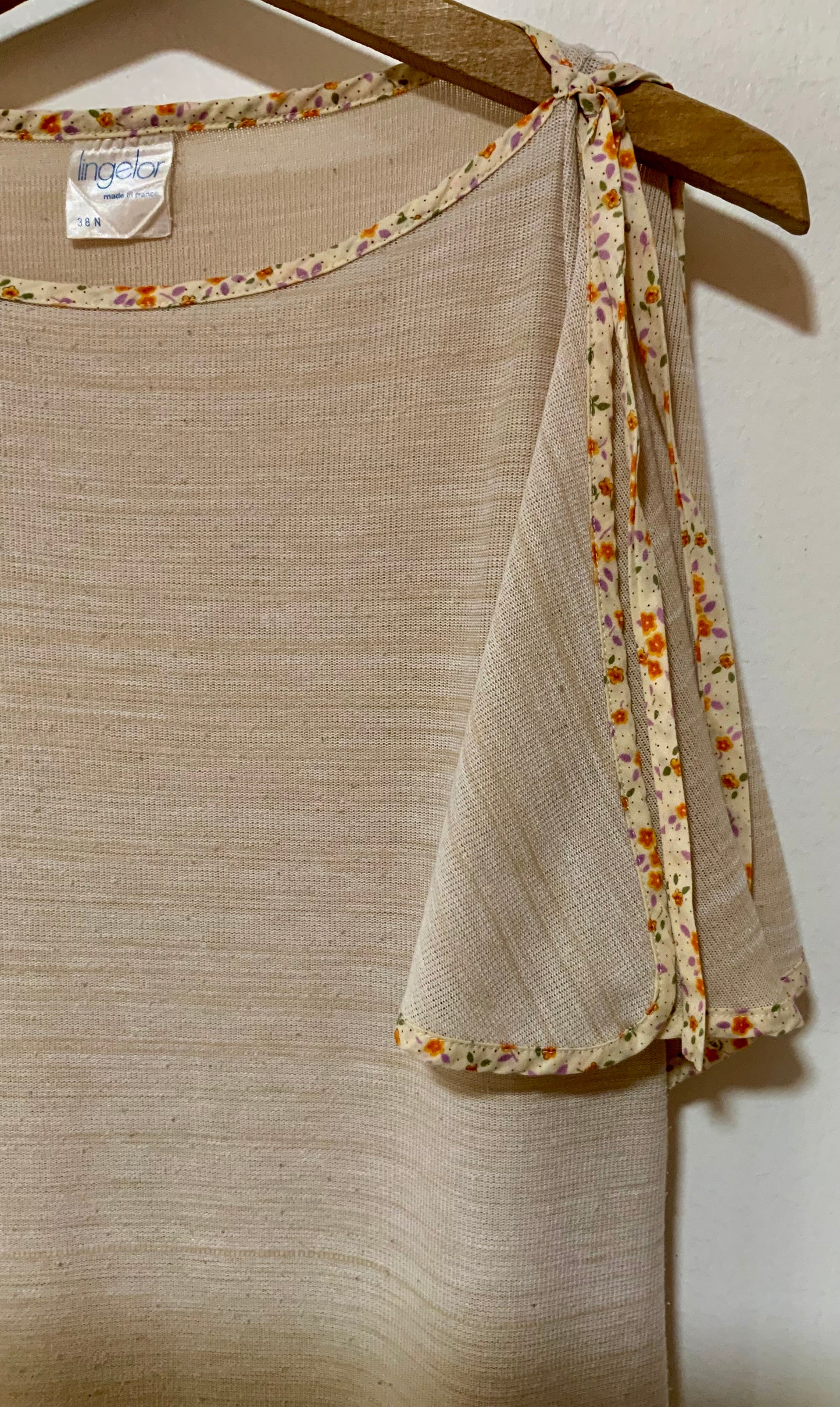 Robe longue légère Manches papillons Bohème Vintage Fleurs France