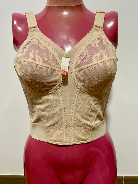 Bustier Dentelle Fleurs Vintage 1970 Triumph Vintage Deadstock France 100C