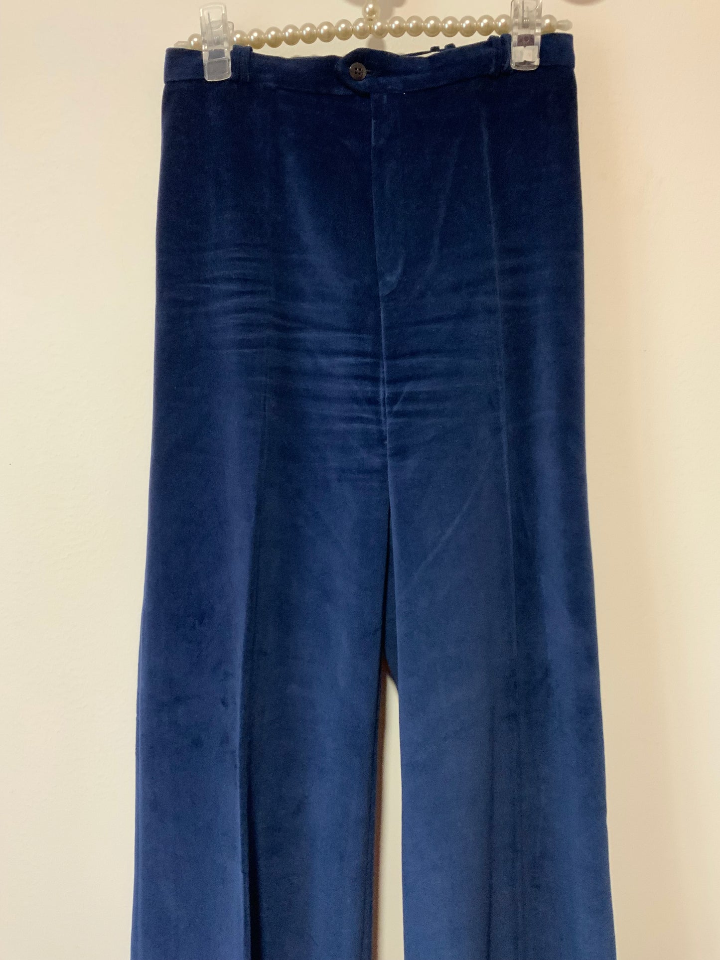 Incroyable Pantalon Pattes d’éléphant Velours épais Taille Haute Vintage 1970