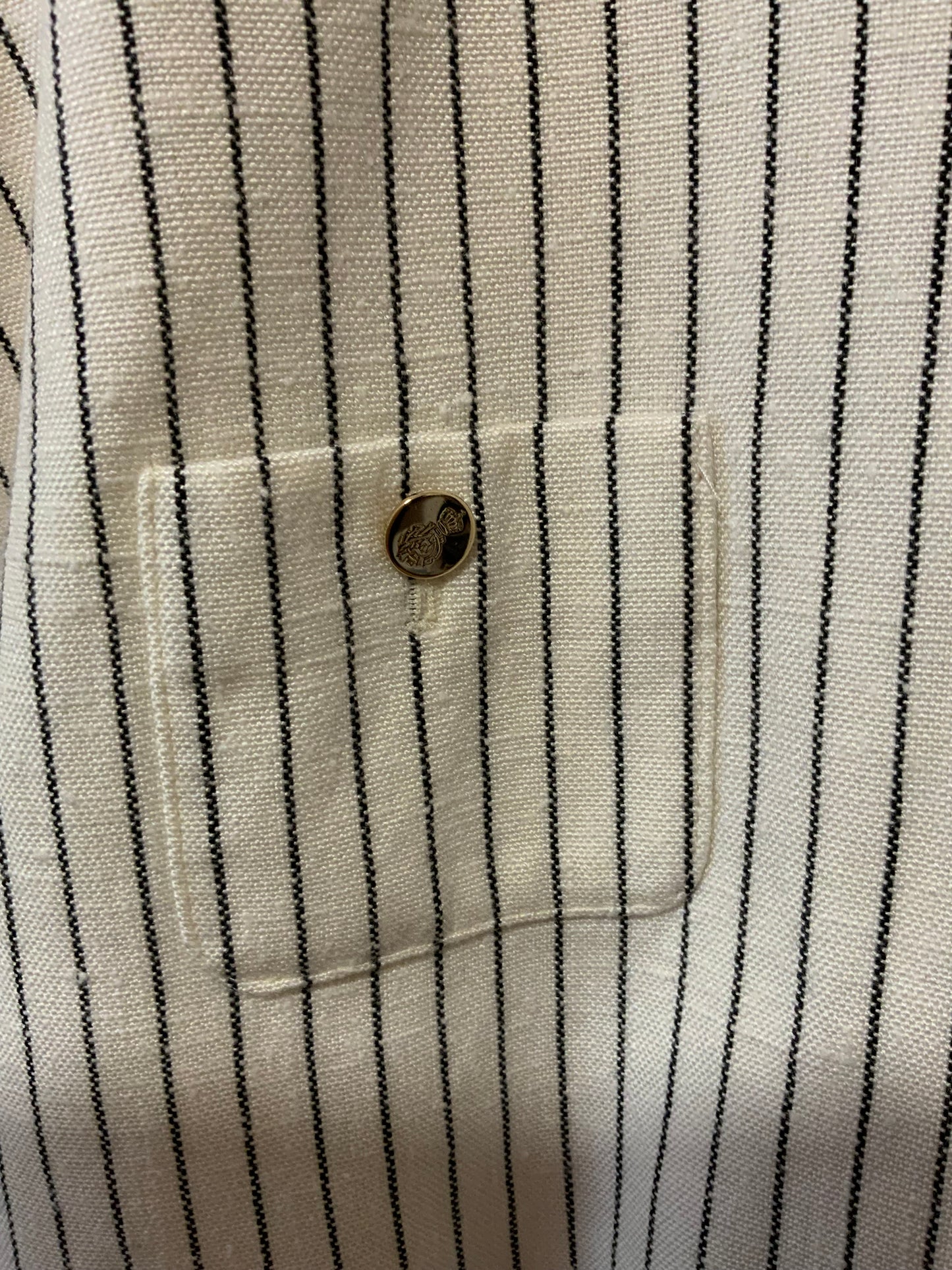 Superbe Veste courte volume à rayures 1980/90 Épaulettes