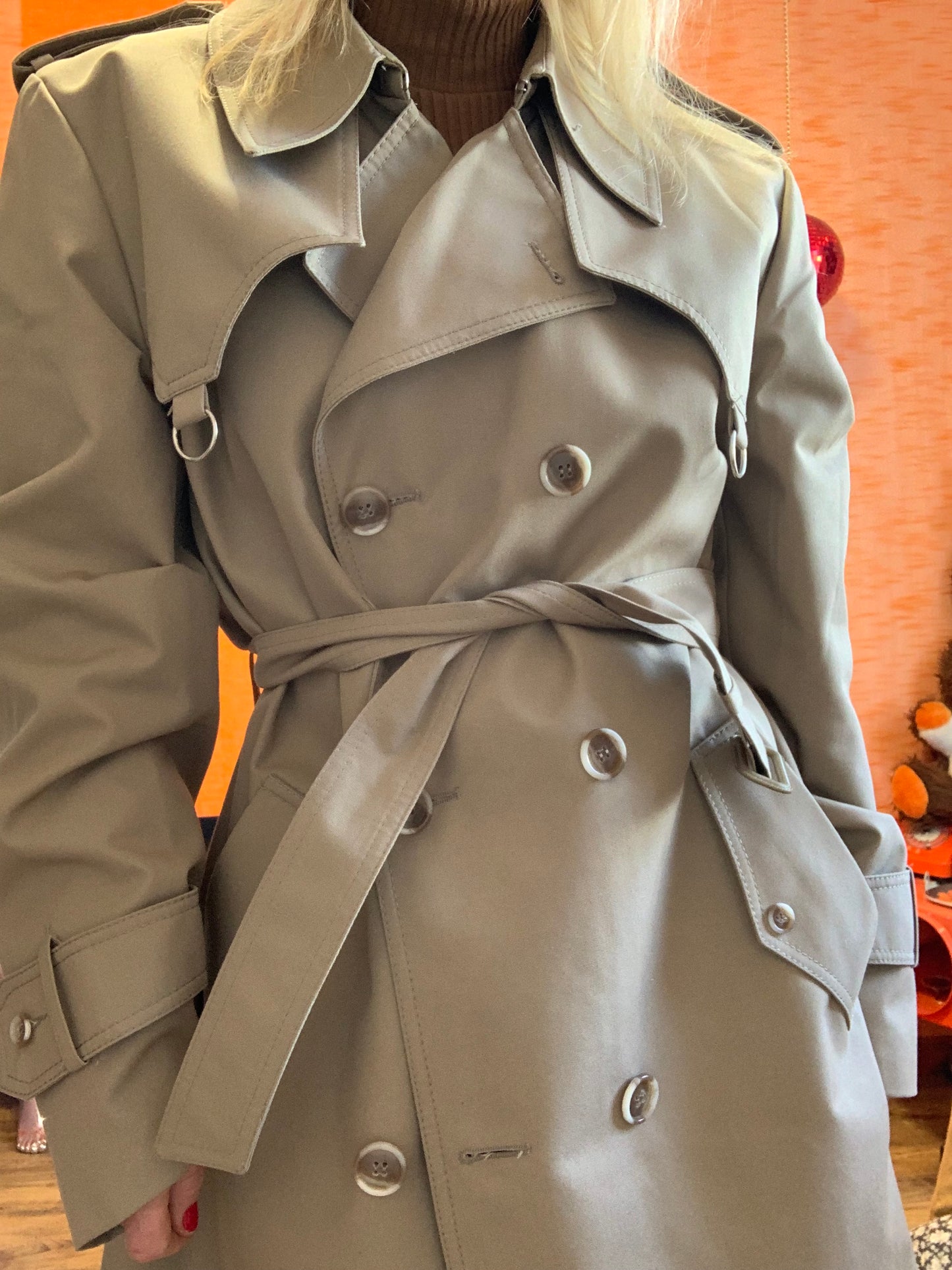 Authentique Trench Coat Vintage Chic France RainCoat