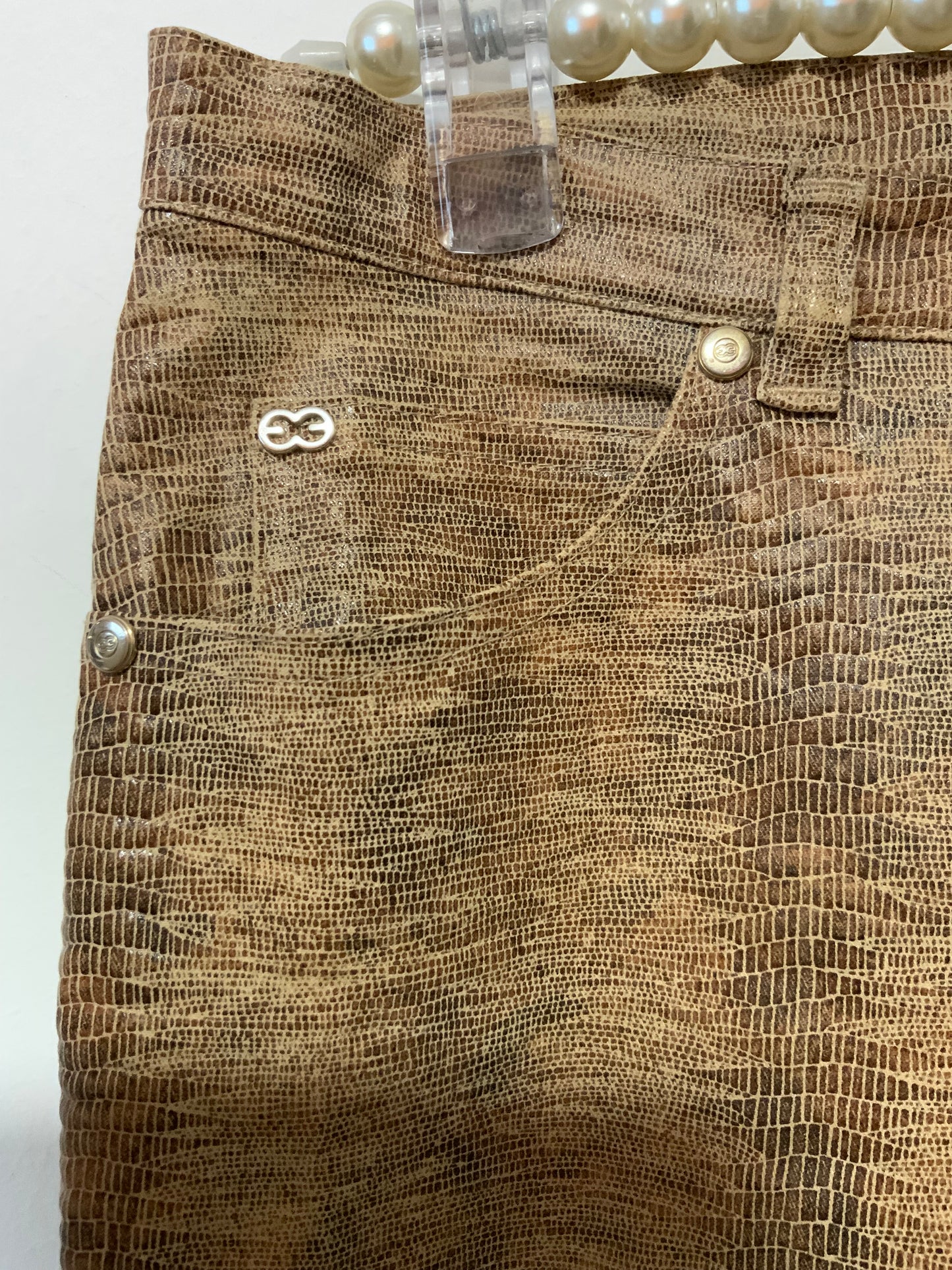 Superbe Pantalon Flare Escada Python Vintage Tendance Très stylé !