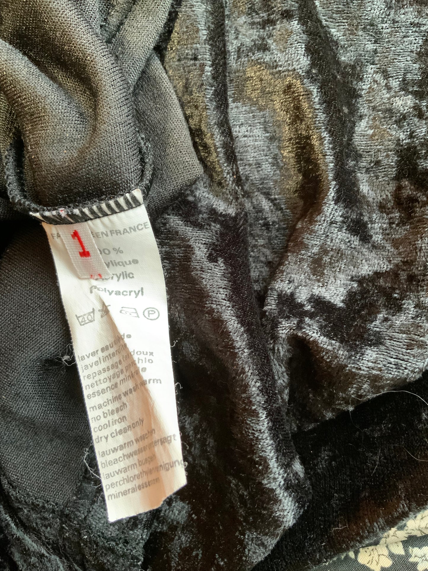 Cardigan Gilet Velours Vintage Boutons métal France 1980