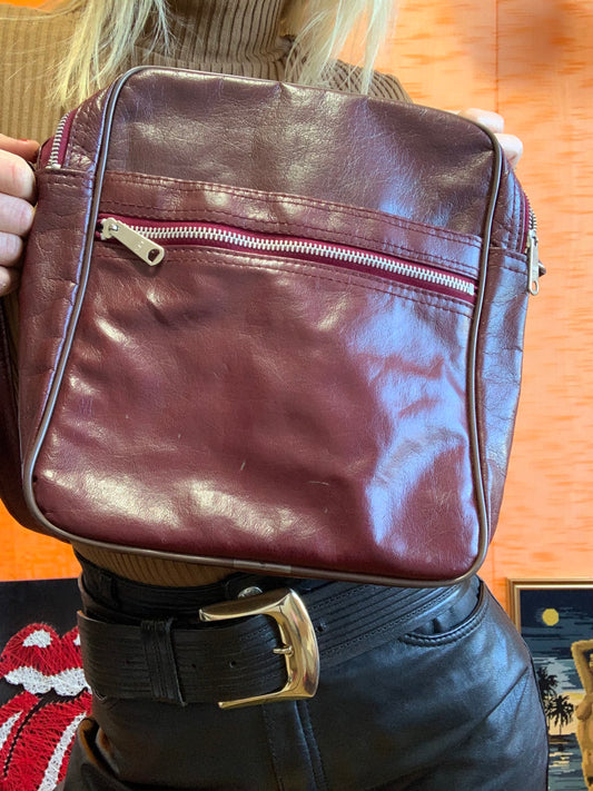 Sacoche Vintage Bordeaux