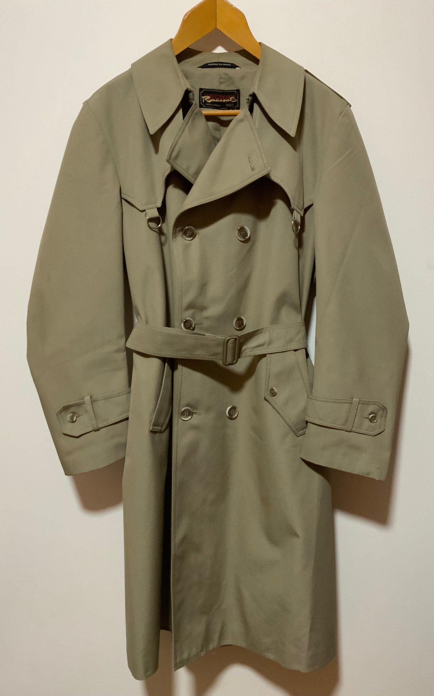 Authentique Trench Coat Vintage Chic France RainCoat