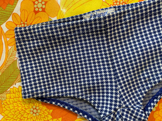 Mini Short  Maillots de bain Vintage 1970 Pied de Poule France