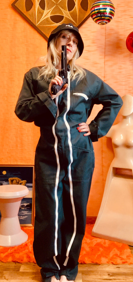 Combinaison de travail gros zips blancs Neuve Trop stylée