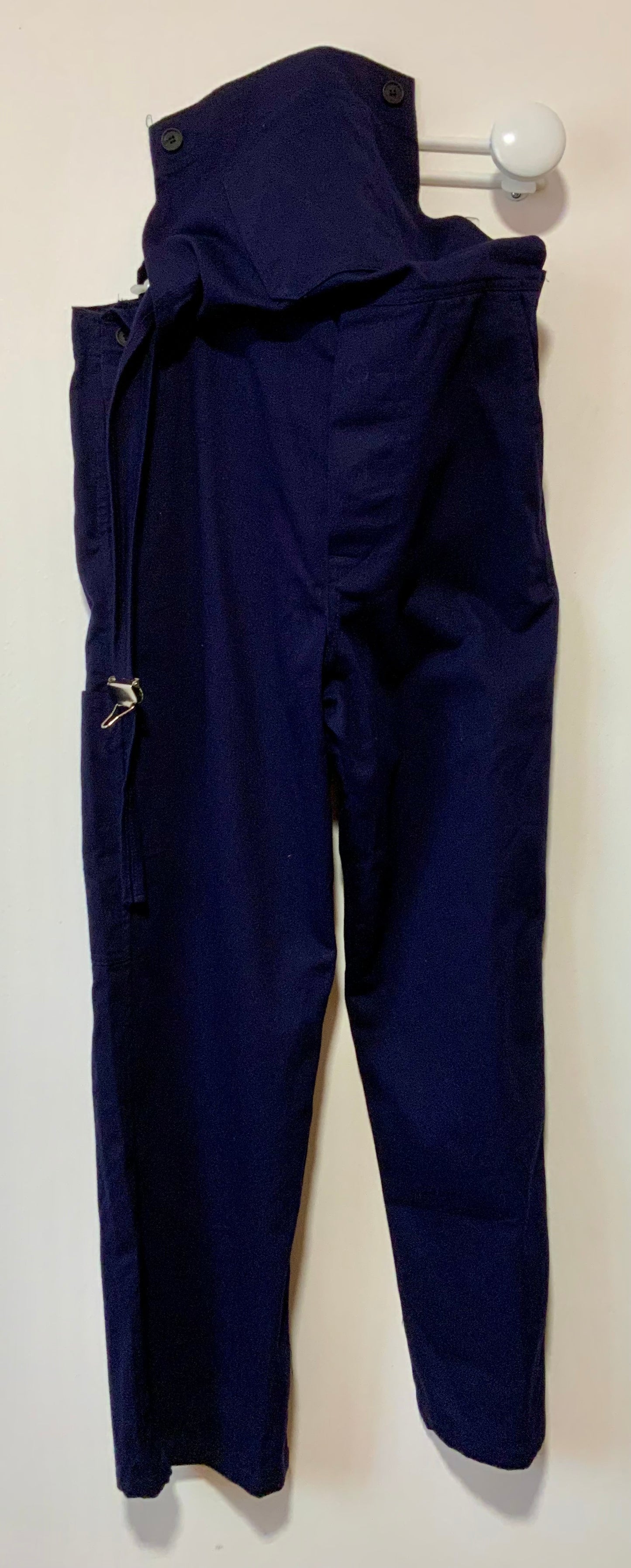 Salopette de travail Coton marine Façon denim Deadstock Neuf