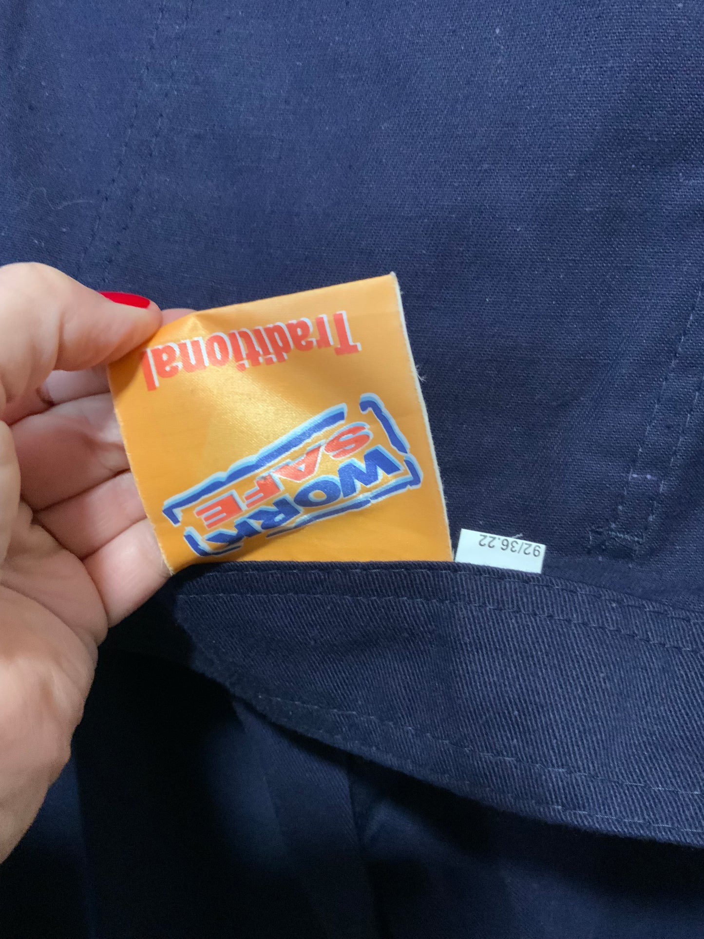 Salopette de travail Coton marine Façon denim Deadstock Neuf
