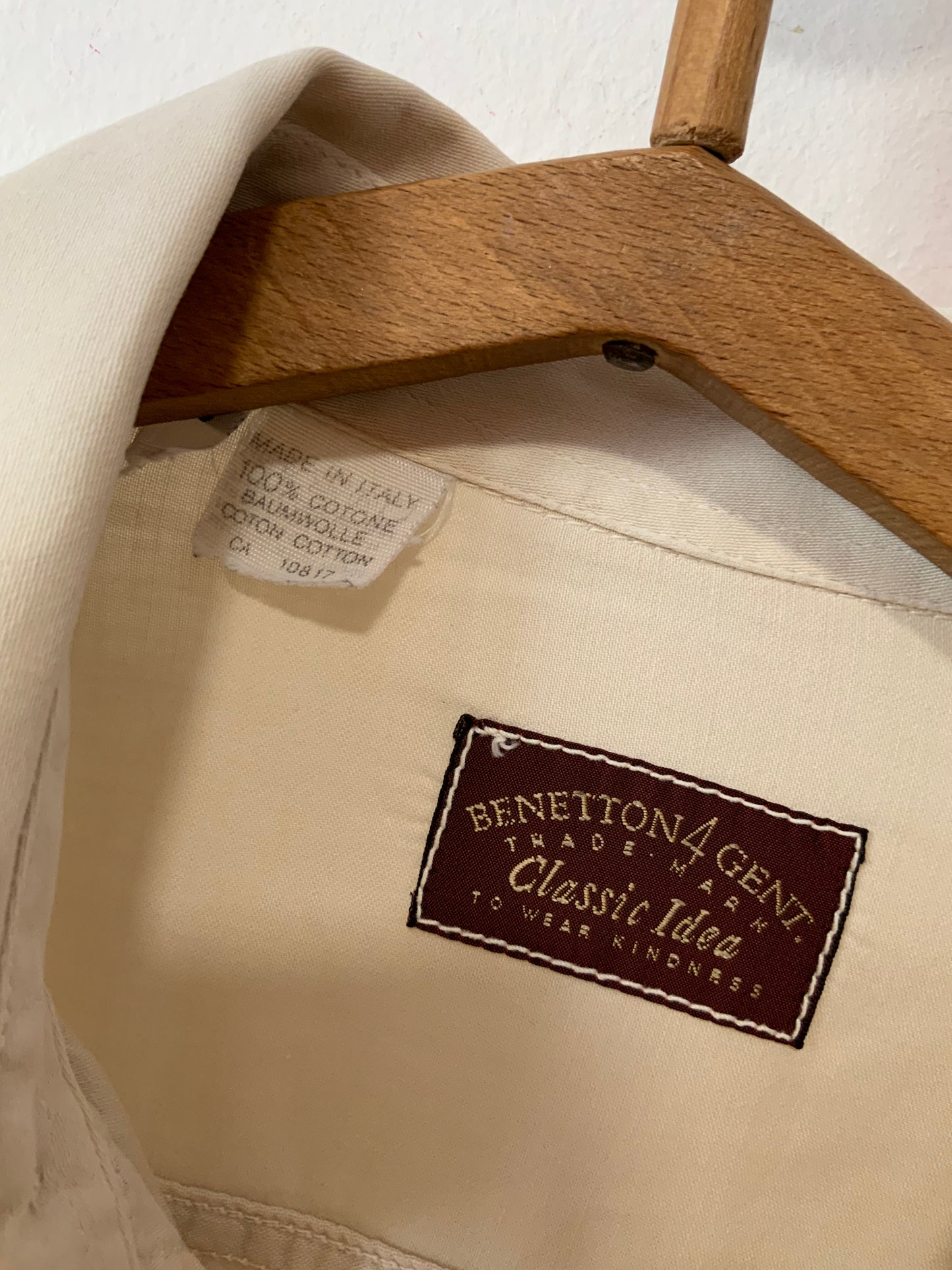 Chemise Benetton Italy Vintage