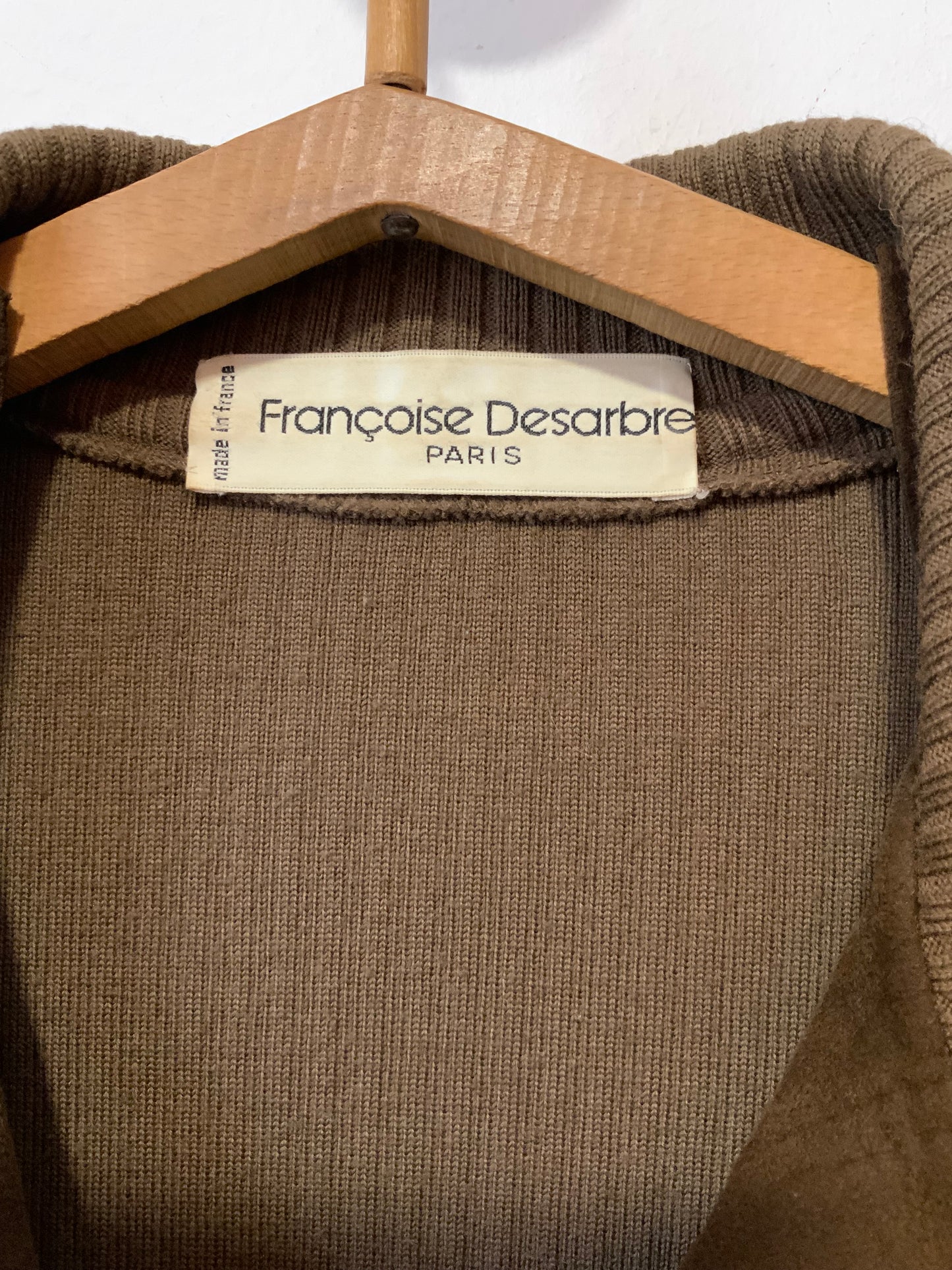 Sublime Blouson Façon Daim Vintage de F Desarbre France Haut de Gamme Paris France