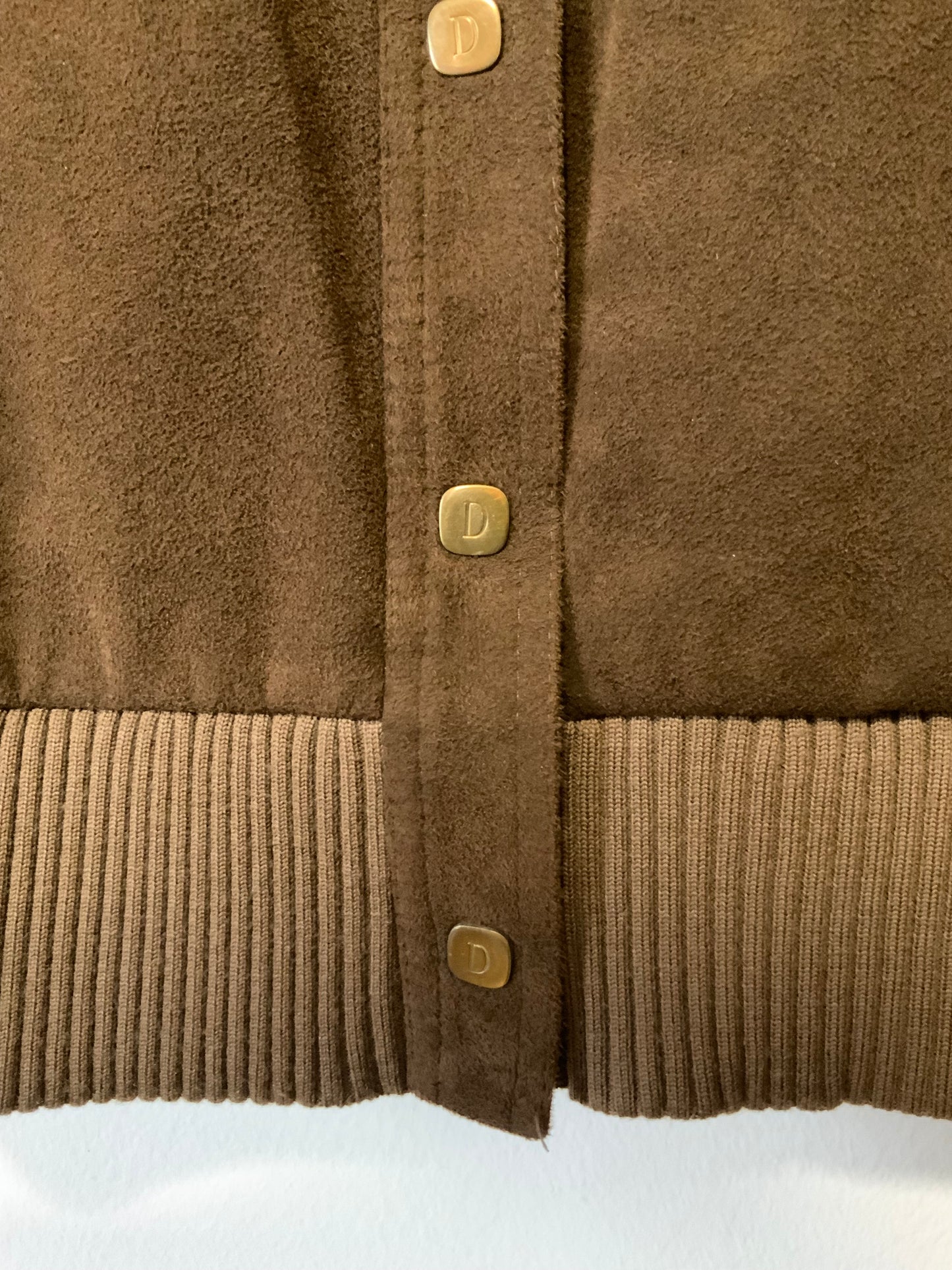 Sublime Blouson Façon Daim Vintage de F Desarbre France Haut de Gamme Paris France