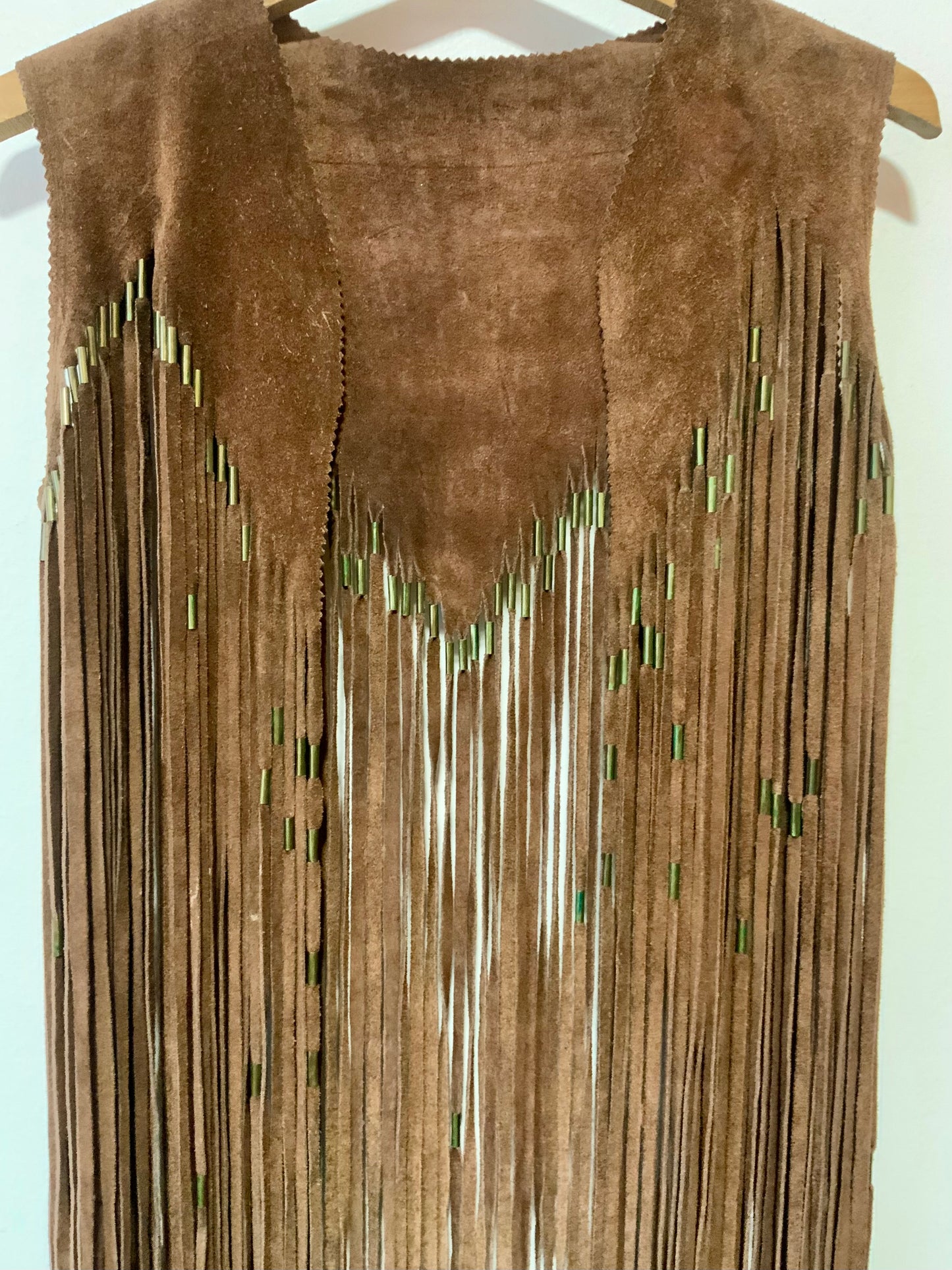 RESERVE Superbe Gilet Daim à franges Iconique Vintage