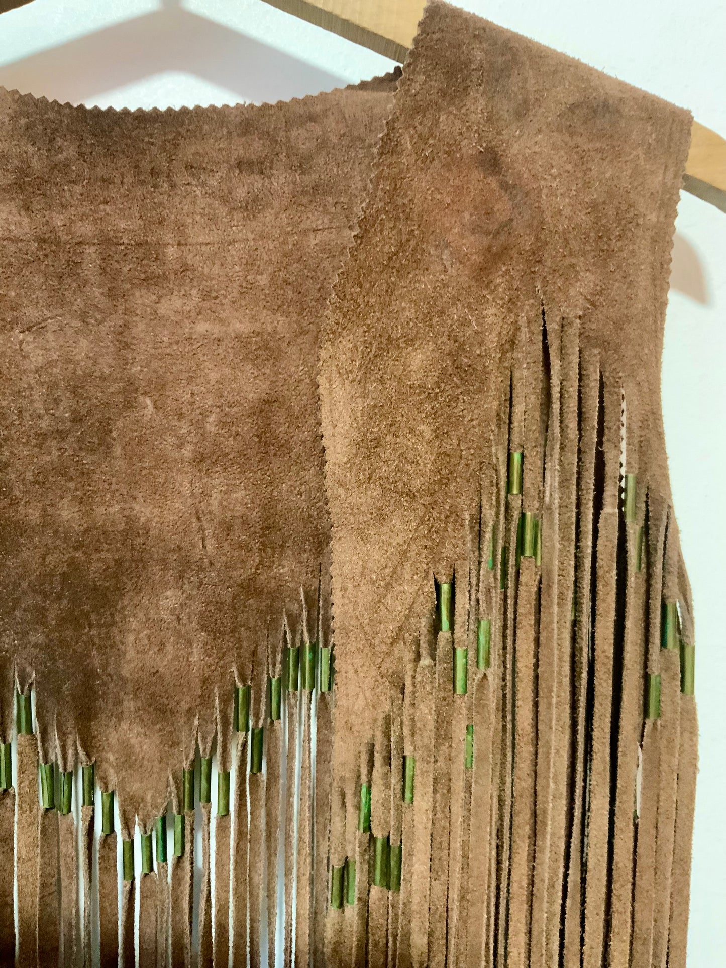 RESERVE Superbe Gilet Daim à franges Iconique Vintage