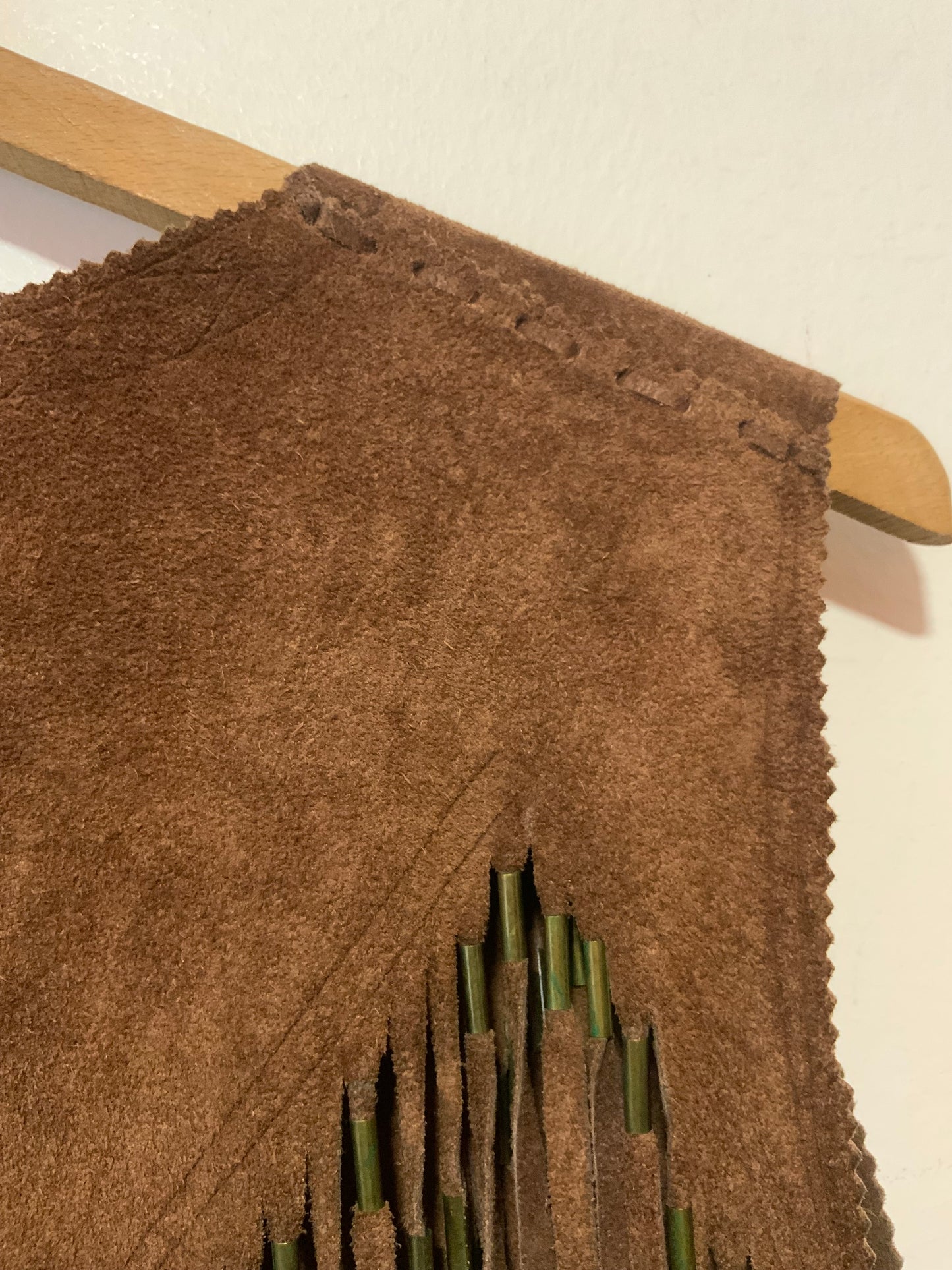 RESERVE Superbe Gilet Daim à franges Iconique Vintage