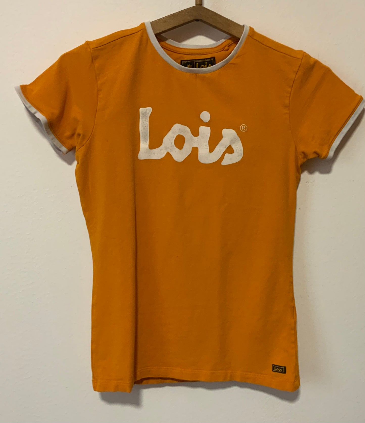 T shirt Lee Orange Vintage 2000