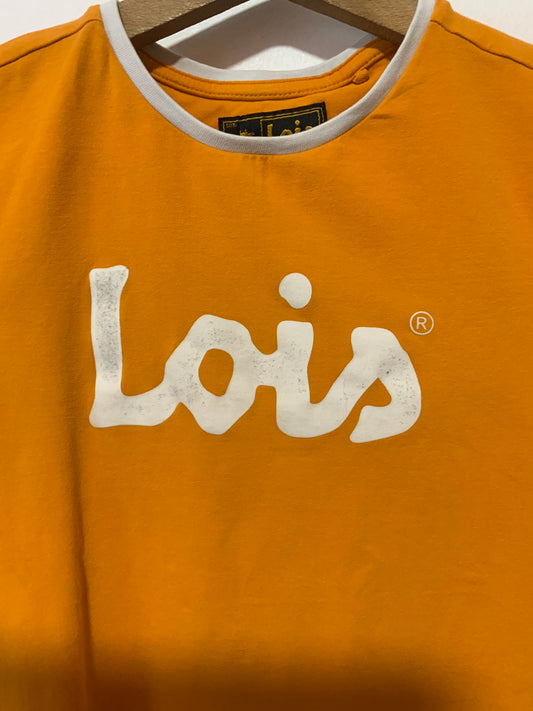 T shirt Lee Orange Vintage 2000