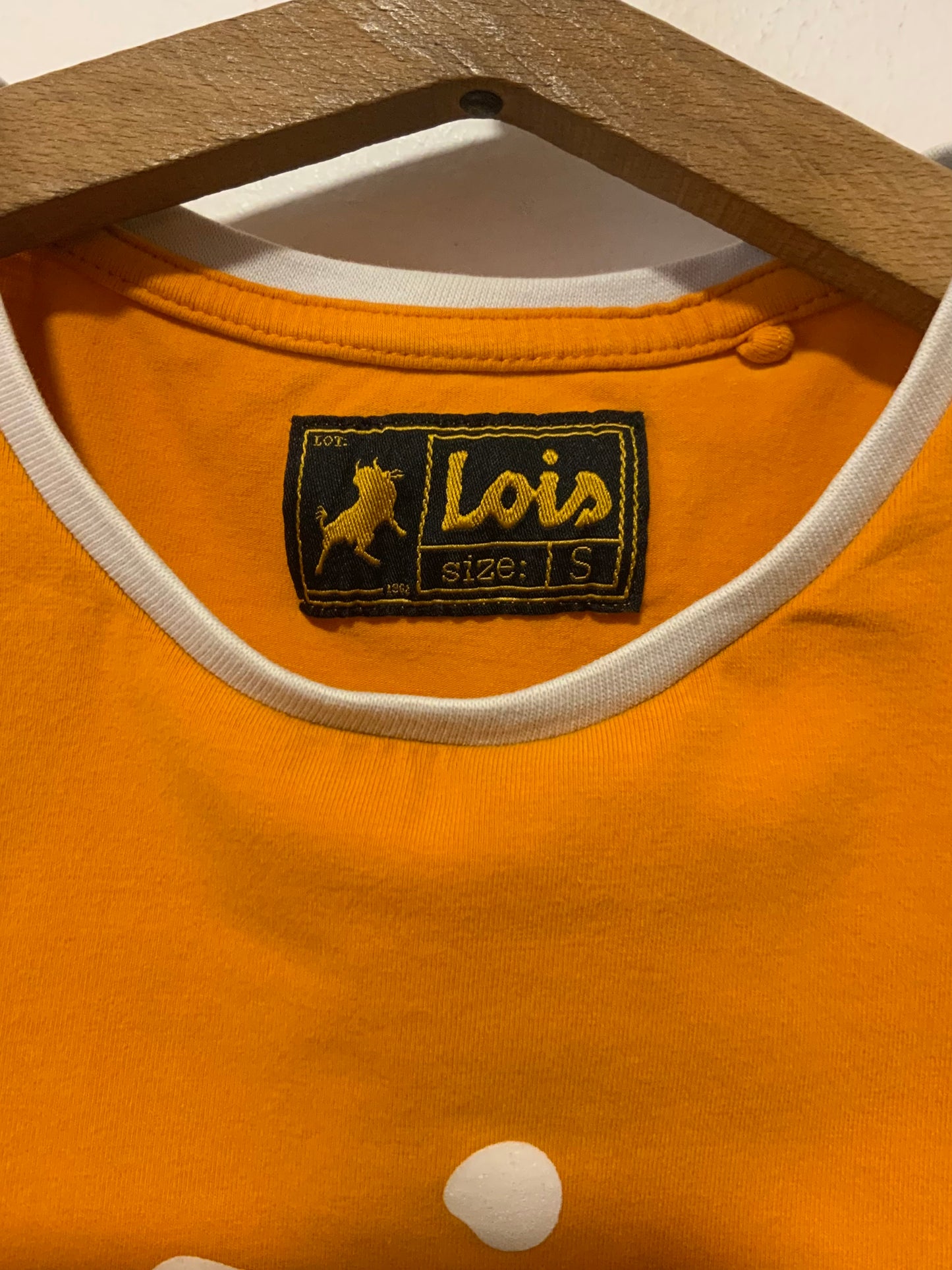 T shirt Lee Orange Vintage 2000