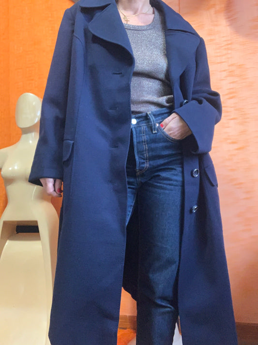Manteau a martingale en pure laine vierge Woolmark Vintage Ancien