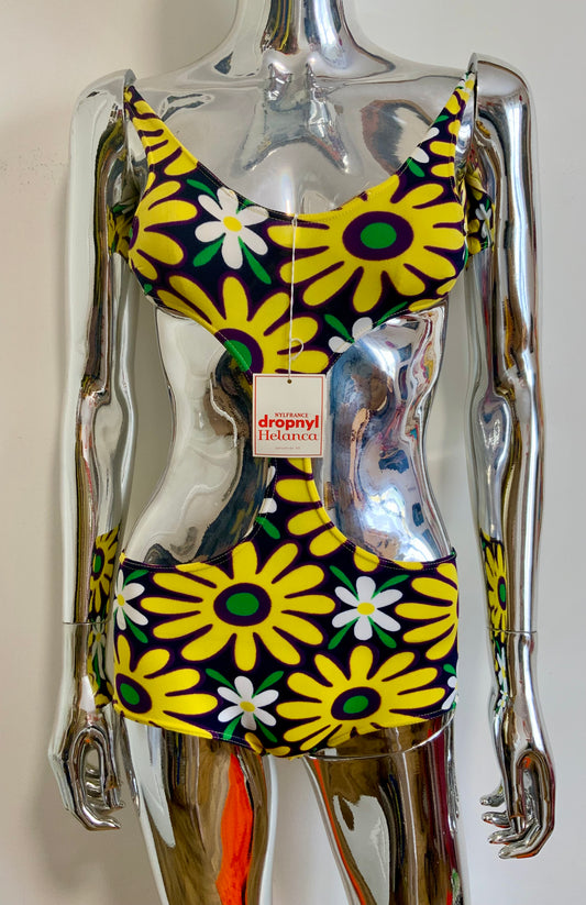 Incroyable Maillot de Bain Vintage Seventies Deadstock Fleurs