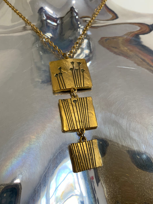 Collier Lancôme Motifs Fleurs - Vintage