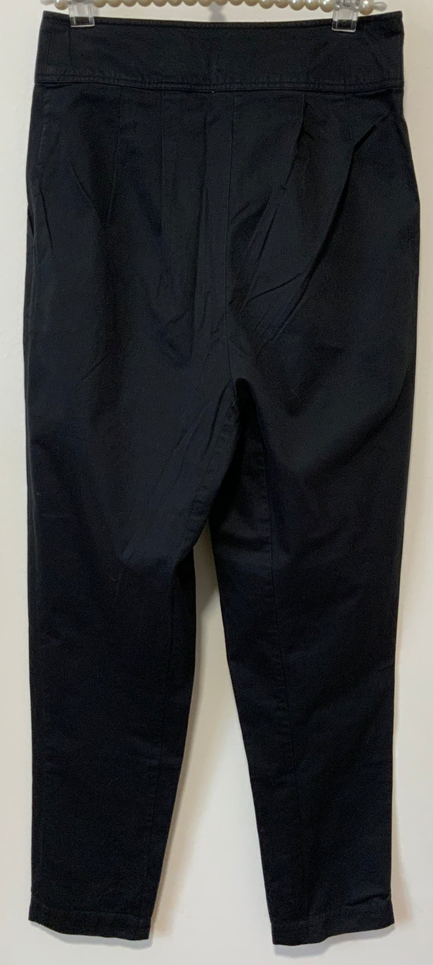 Pantalon Noir Taille haute Forme Mom Large Pur Vintage 1980