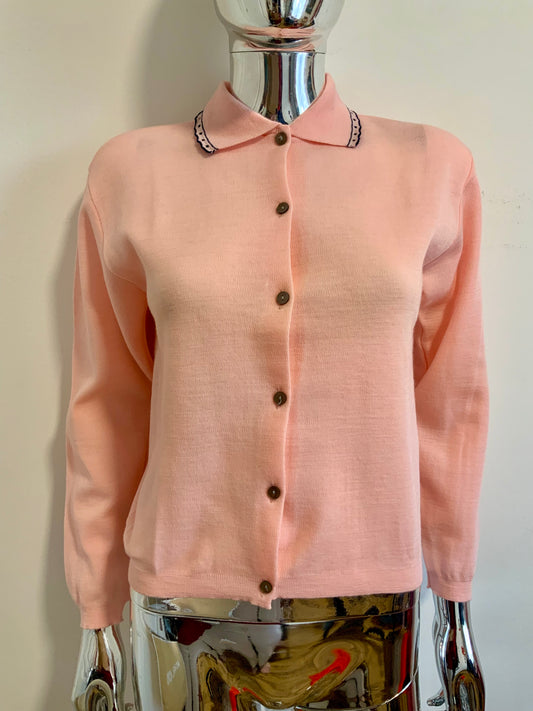Gilet Deadstock Laine peignée Tricot de Luxe 1970/80 Vintage