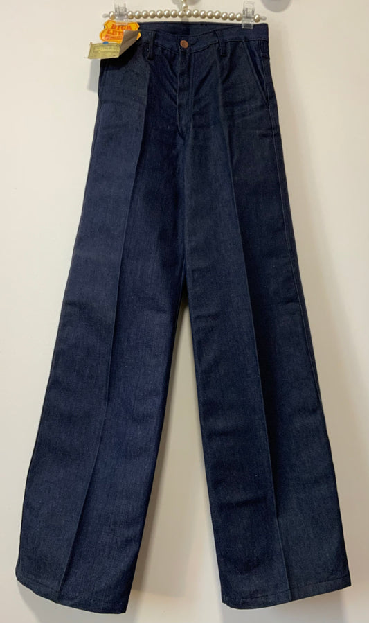 Pantalon Denim Deadstock Pattes d’éléphant Vintage 70s Rica Lewis