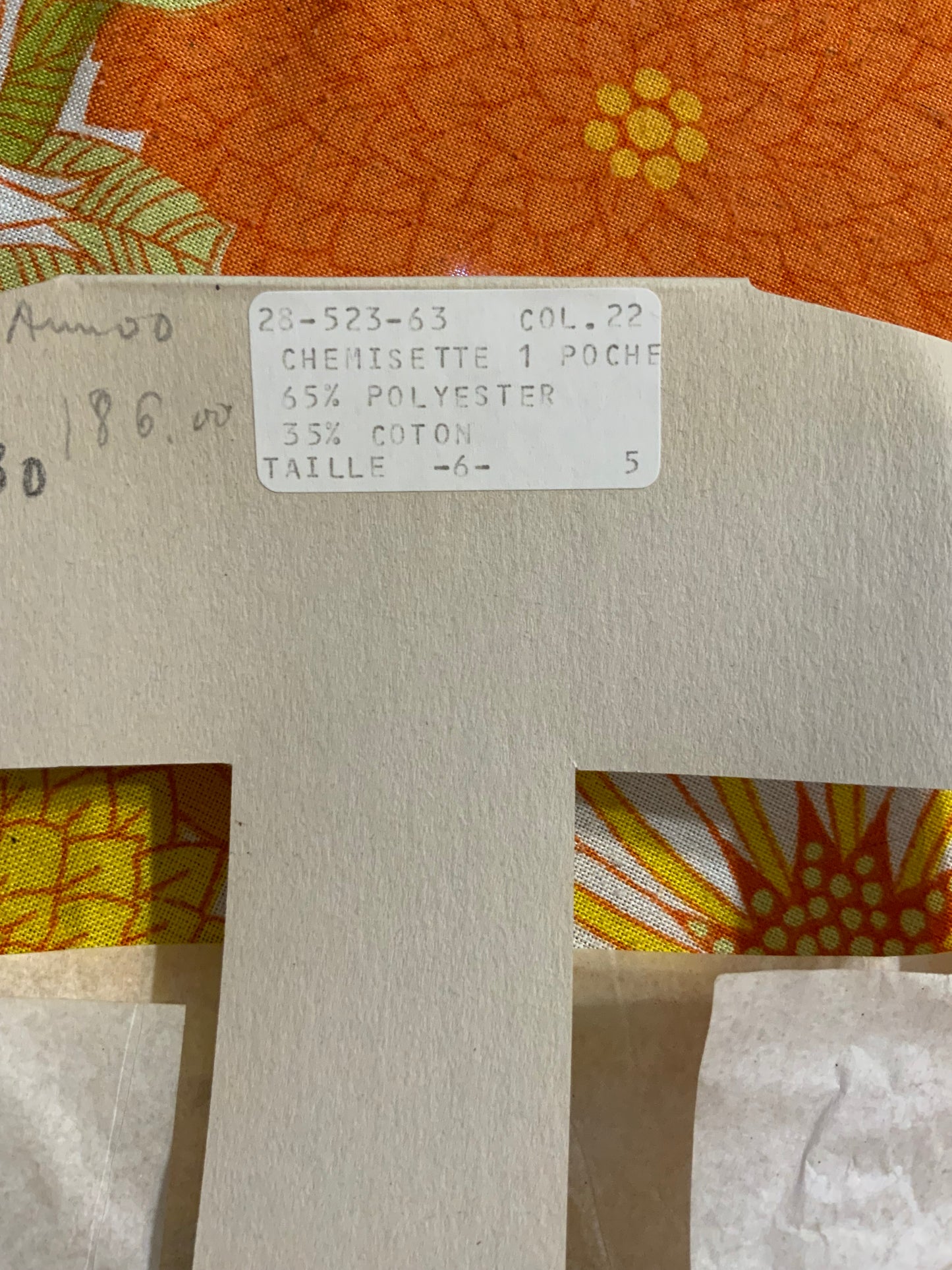 Neuve Deadstock Henri Duc Chemisette Vintage 1980 France