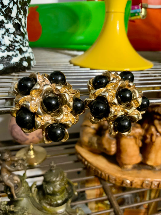 Boucles d’oreilles 1980 Chic Vintage