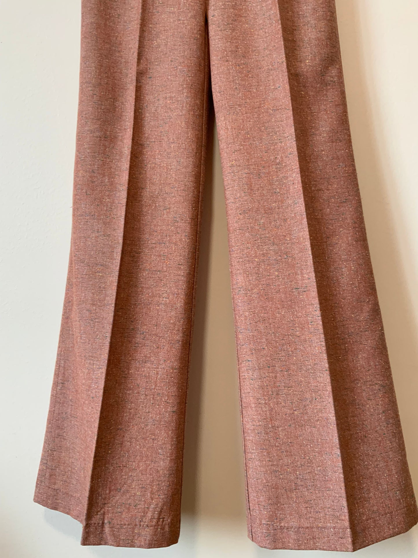 Pantalon toile Pattes d’éléphant Vintage Tergal Neuf 1970