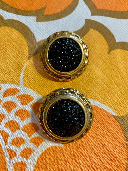 Boucles d’oreilles rondes Chic 1980