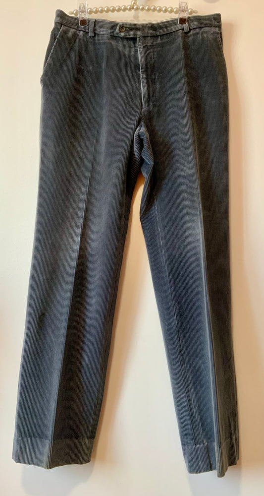 Pantalon Velours côtelé Gris Pur Vintage