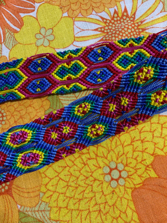 Ceinture ethnique maya Multicouleurs design coloré