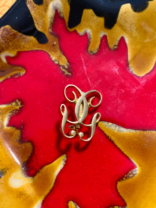 Broche 1990 Vintage Haut de gamme Guerlain