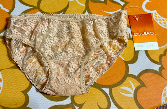 Culotte dentelle fleurs Neuve Deadstock Boléro 1970/80
