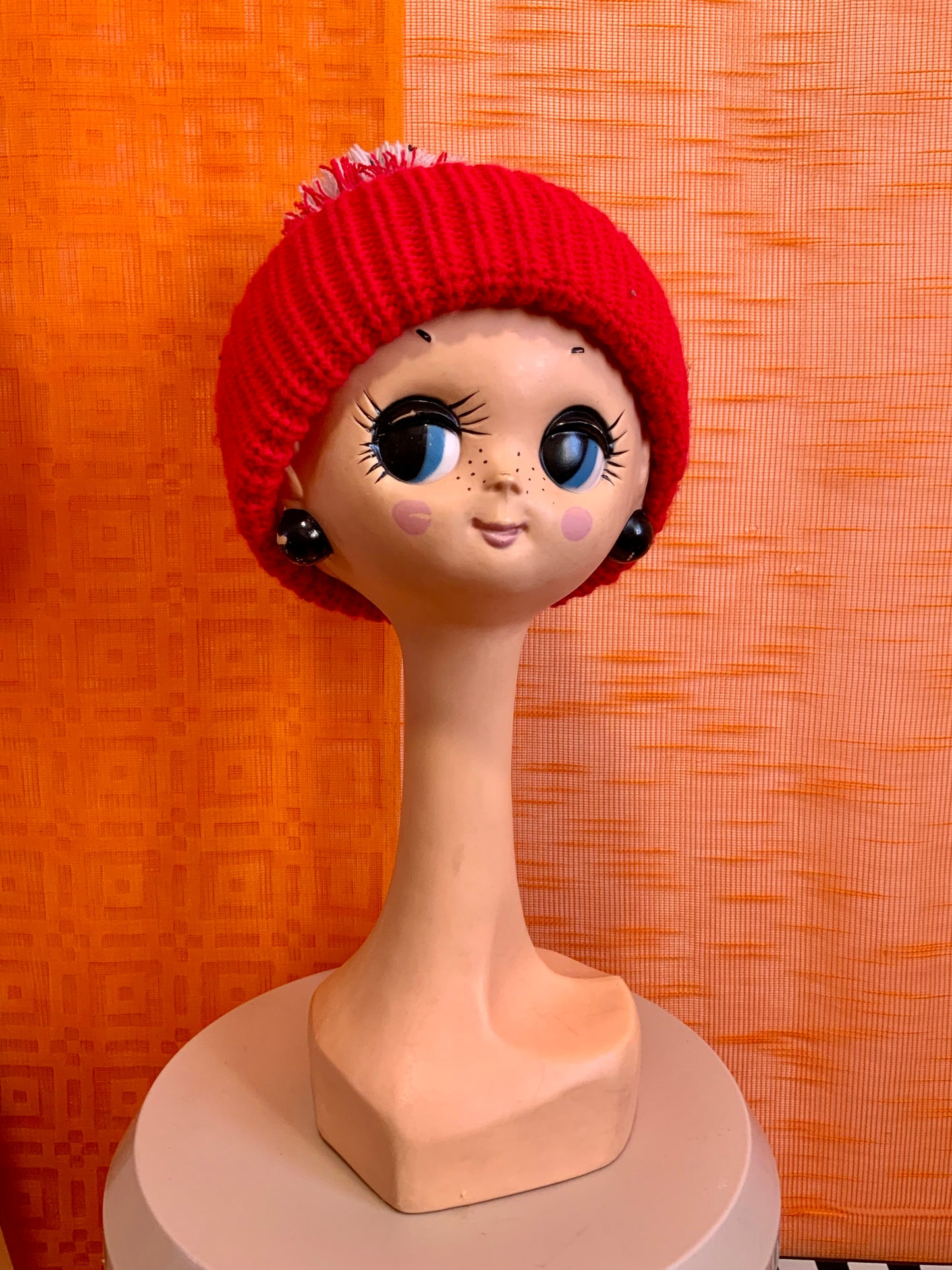 Bonnet de ski, sports d’hiver Tricot Crylor Vintage 1970