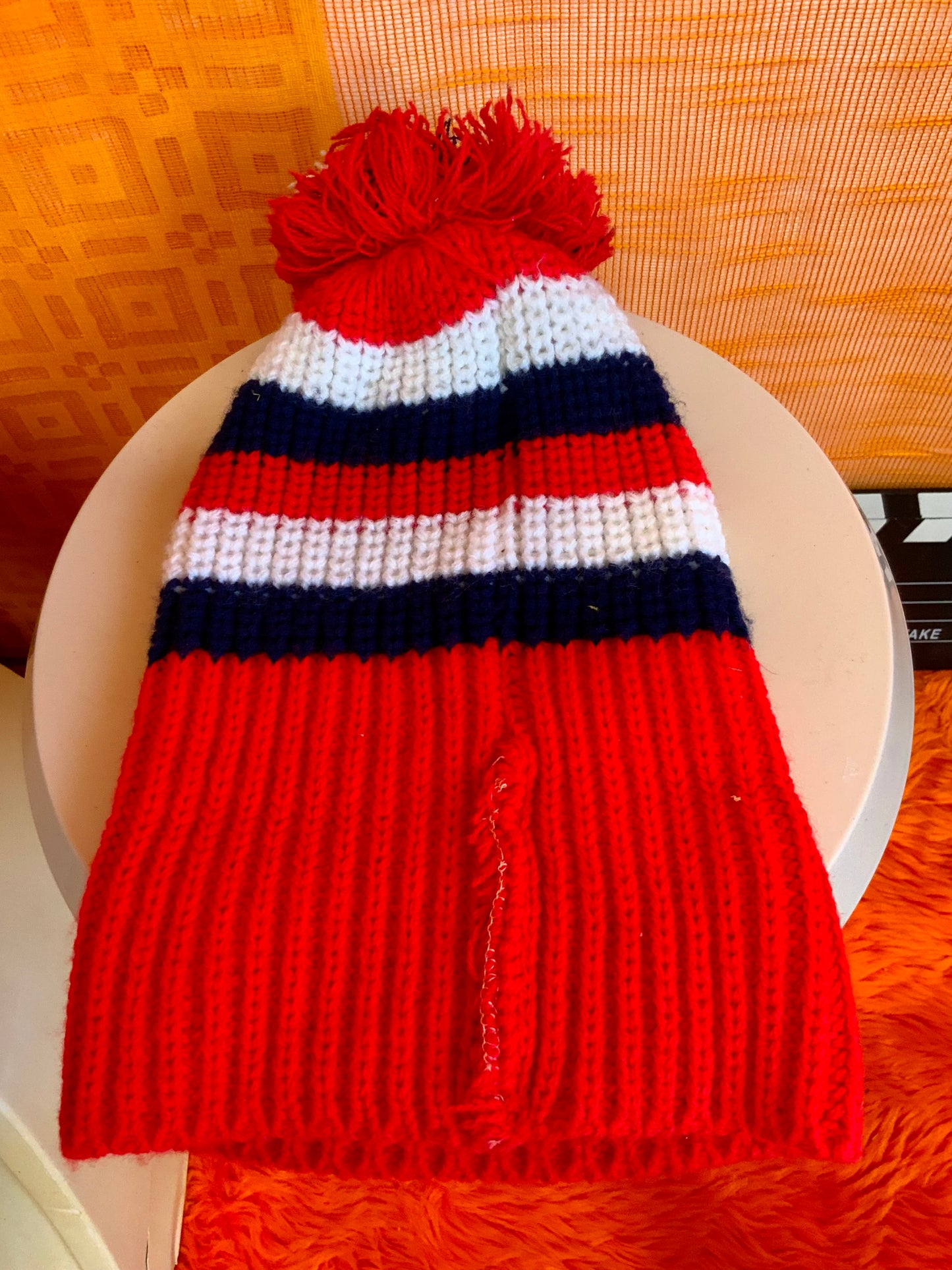 Bonnet de ski, sports d’hiver Tricot Crylor Vintage 1970
