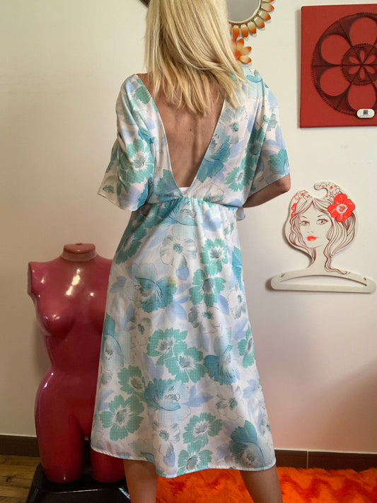 Robe À fleurs Vintage 1980 Forme Large