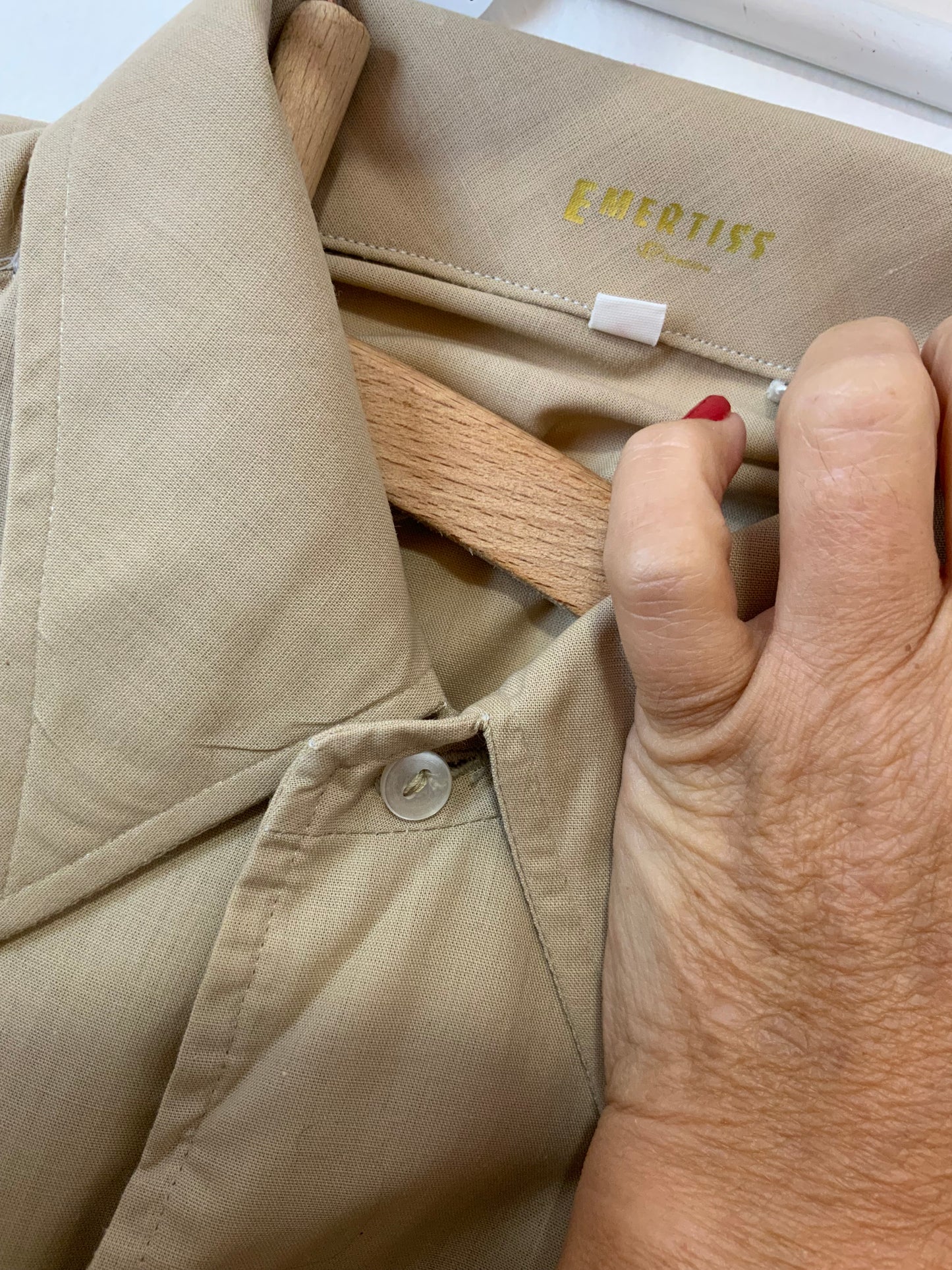 Chemise col pelle à tartes  Deadstock Neuve 1970