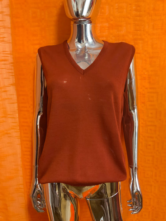 Pull sans manche Deadstock 1970 Dralon Vintage Chic