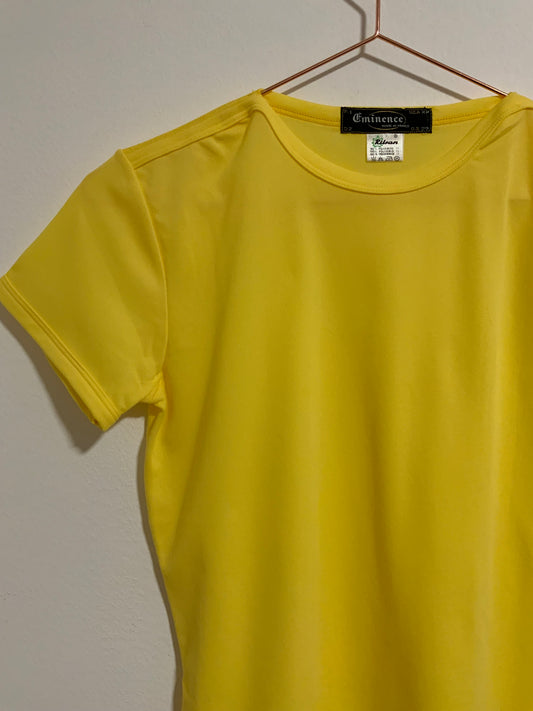 Tee Shirt Vintage 1980 Éminence Jaune Lumineux