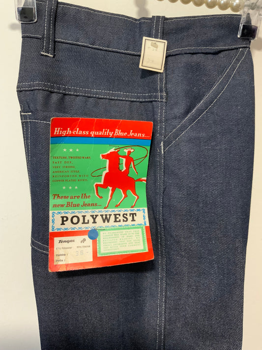 Jean Flare Tergal Deadstock 1970 Pattes d’éléphant Vintage