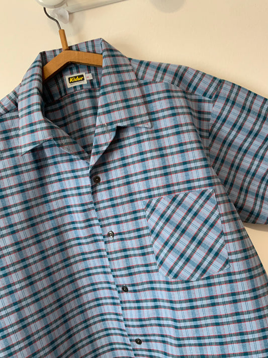 Chemise à Carreaux Coton Neuve 1970/80 Kidur France